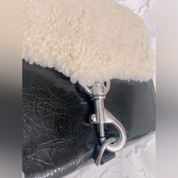 NWT Rebecca Minkoff Shearling Stella Crossbody - Picture 5 of 13